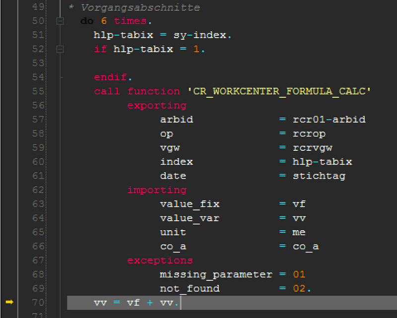 There you are CR_WORKCENTER_FORMULA_CALC